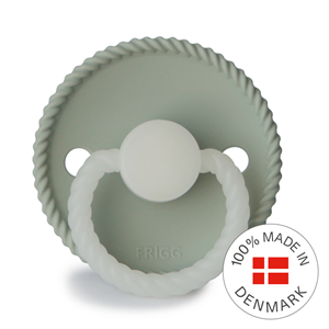 FRIGG Rope - Round Silicone Pacifier - Sage Night - Size 1
